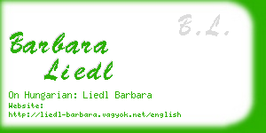 barbara liedl business card